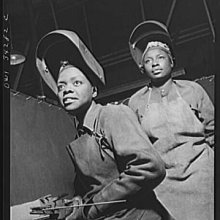 Rosie The Riveter, African American Women During WWII.  Black History Month.