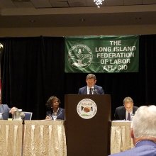 LI Federation of Labor - Roger Clayman addressing convention