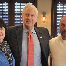 Debra Hagan, Dan Busa and  Nassau County Executive Bruce Blakeman