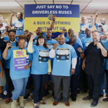 TWU Local 252 Joins TWU Local 208 To Fight Driverless Buses