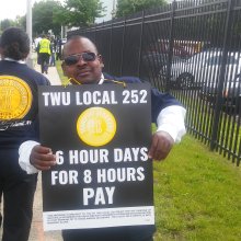 Breaking! Members at Transdev Picket