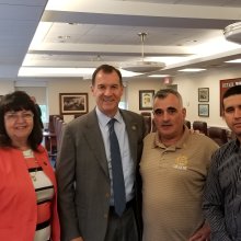 President Debra Hagan with Congressman Suozzi