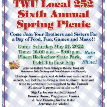 TWU LOCAL 252 SIXTH ANNUAL SPRING PICNIC