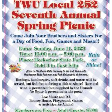 TWU Local 252 Seventh Annual Spring Picnic
