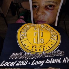 252 attends MTA hearing supporting Local 100 in their blight on member assaults by passengers