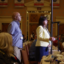 26th Constitutional Convention - President Debra Hagan and Secretary Treasurer Neal Galloway