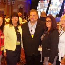 26th Constitutional Convention - President John Samuelsen with Local 252